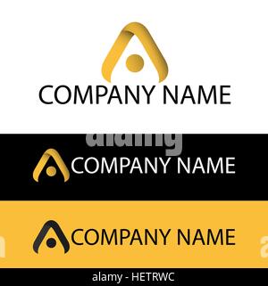 Abstrait un Logo Illustration de Vecteur