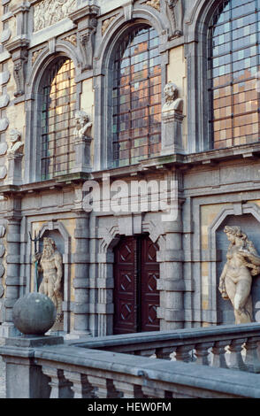 Belgique, Anvers, Maison de Rubens Façade Détail Banque D'Images