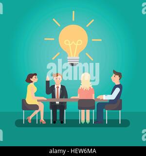 L'homme d'affaires réunion à une grande conférence 24. Illustration de Vecteur