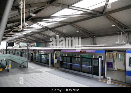 L'accès à l'Aéroport International de Taoyuan Système MRT Banque D'Images