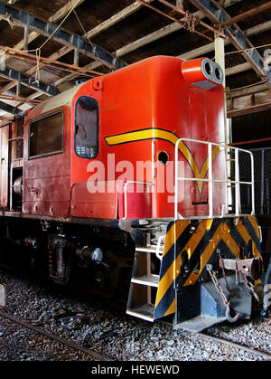 Les locomotives diesel-électriques de la classe di de Nouvelle-Zélande ont été construites par English Electric Australia et étaient similaires à la classe 1620 du Queensland Railways. Principalement utilisé sur des lignes secondaires dans l'île du Sud, leur production a cessé après l'introduction de la classe DJ en 1968. Banque D'Images