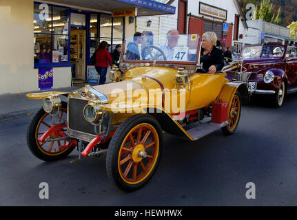 1914 Delage Delage était une voiture de course automobile de luxe français et l'entreprise fondée en 1905 par Louis Delage à Levallois-Perret près de Paris ; il a été acquis par Delahaye en 1935 et a cessé de fonctionner en 1953. Banque D'Images