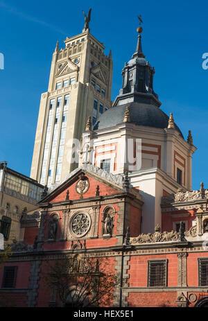 Parrogia le long de l'église San Jose Gran Via Madrid Espagne Europe centrale Banque D'Images