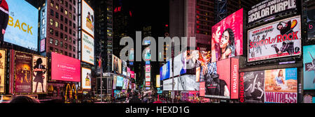 Time Square, Broadway, New York Banque D'Images