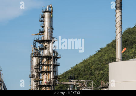 Usine de traitement de pétrole et de gaz Banque D'Images