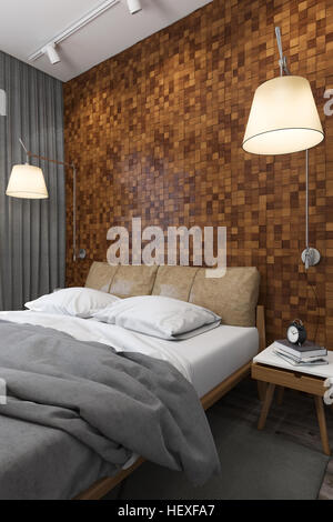 3d illustration de chambres dans un style scandinave Banque D'Images