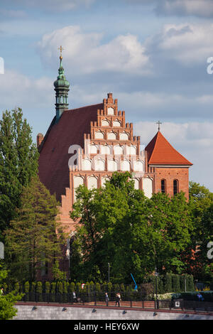 Saint Martin & cathédrale Saint-Nicolas dans la ville de Bydgoszcz, Pologne, l'architecture gothique datant de 15e siècle Banque D'Images