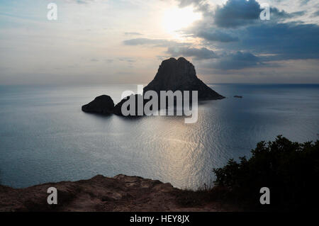 Vue panoramique de l'île d'Es Vedra, Ibiza Banque D'Images