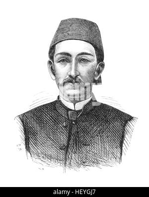 Abdul Hamid II (1842-1918) a été le 34e Sultan de l'Empire Ottoman et le dernier Sultan d'exercer un contrôle efficace sur l'autocratique fracturation sta Banque D'Images