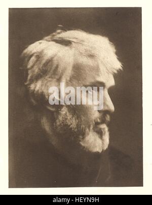 Thomas Carlyle, 1867/1898, par Julia Margaret Cameron - Banque D'Images