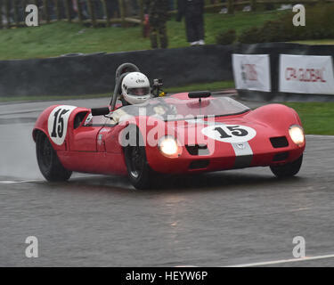 Robin Ellis, Elva Ford Mk7, Madgwick Cup, les sports prototypes, Goodwood Revival 2016, 2016, des voitures classiques, Goodwood, Banque D'Images