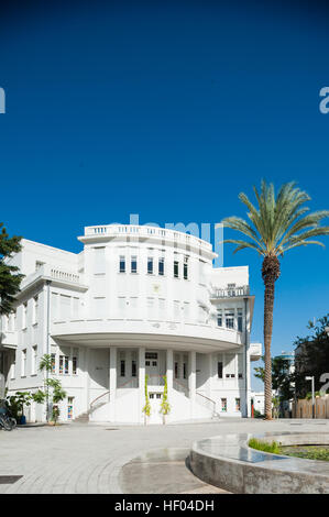 Israël, Tel Aviv, Bialik square - l'ancien hôtel de ville Banque D'Images