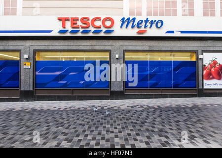 Liverpool, Royaume-Uni. Dec 25, 2016. Les rues du centre-ville de Liverpool déserté le matin du jour de Noël (Dimanche, Décembre 25,2016). Crédit : Christopher Middleton/Alamy Live News Banque D'Images