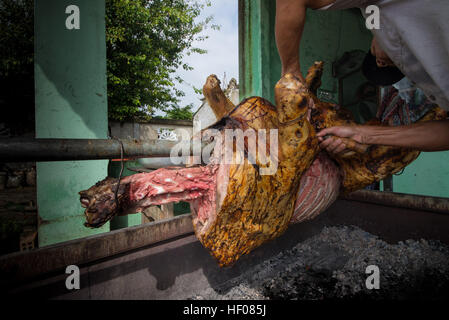 Quang Nam, Vietnam. Dec 25, 2016. La boucherie dans Quáº£ng Nam province © Grant Vélaires/ZUMA/Alamy Fil Live News Banque D'Images