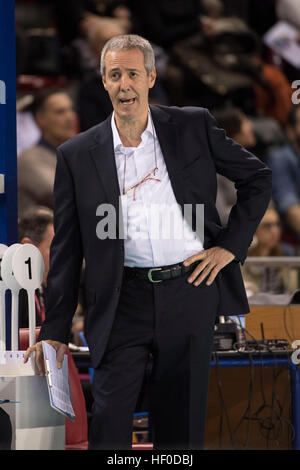 Daniele Bagnoli (Top Volley), 26 décembre 2016 - Volley-ball : Réceptionneuse-attaquante Serie A match entre Civitanova et de lubrification Top Volley Latina à Eurosuole Forum en Civitanova Marche, Italie, © Enrico Calderoni/AFLO/Alamy Live News Banque D'Images