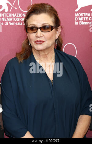 Carrie Fisher pendant le Jury photocall à la 70e Festival International du Film de Venise. Août 28, 2013 | dans le monde entier Banque D'Images