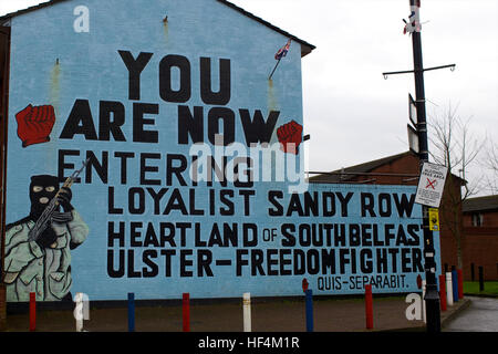L'honneur des soldats de l'Ira visite - 08/01/2012 - Irlande du Nord / Ulster / Belfast - Belfast, l'entrée sud de la ville orangiste de Belfast - Olivier Goujon / Le Pictorium Banque D'Images
