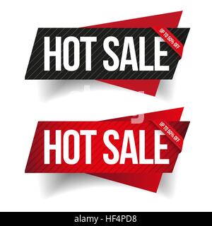 Vente chaude ruban bannière vector set Illustration de Vecteur