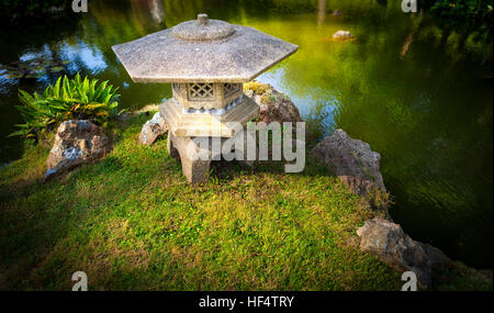 Jardin zen japonais Pagoda Banque D'Images