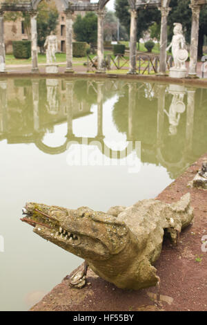 Villa Adriana Canopus, partie principale avec des arcs Banque D'Images