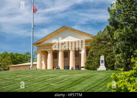 L'Arlington House Custis-Lee Mansion et l'ancienne maison de Robert E. Lee au motif de Arlington National Cemetery Banque D'Images