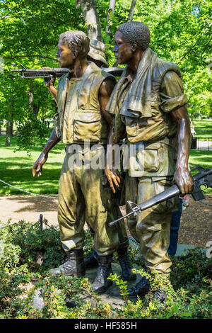 Les trois soldats statue in Washington, D.C. Banque D'Images