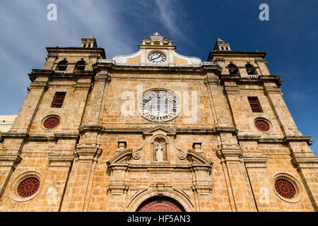 Eglise de San Pedro Claver, église du 16ème siècle, Cartagena de Indias, Colombie, Bolivar Banque D'Images