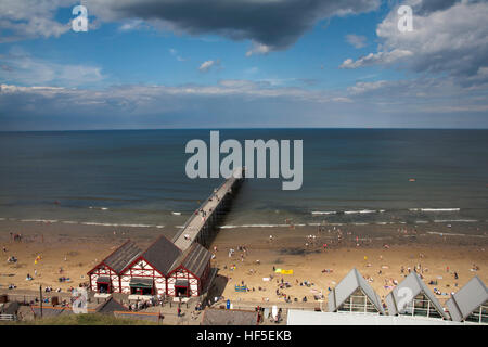 Sawai madhopur et Saltburn Pier Cleveland officiellement partie du Yorkshire du Nord en Angleterre Banque D'Images