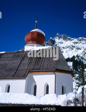 L'église de Stuben près de Lech et St Anton Arlberg Autriche Banque D'Images