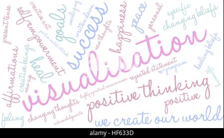 Nuage de mots de visualisation sur un fond blanc. Illustration de Vecteur