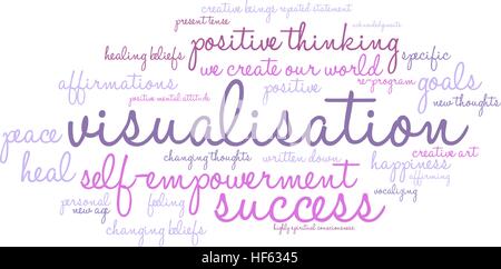 Nuage de mots de visualisation sur un fond blanc. Illustration de Vecteur