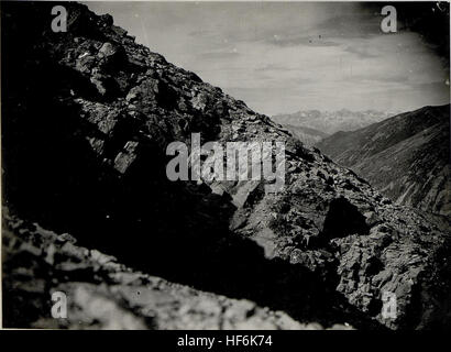 Une carte des positions militaires sur le front italien pendant la première Guerre mondiale, montrant le Jochsattel, Kreuzspitze, Ziolera et Val Piana. Ces emplacements ont été importants lors des opérations militaires dans les régions montagneuses de l'Italie. Banque D'Images