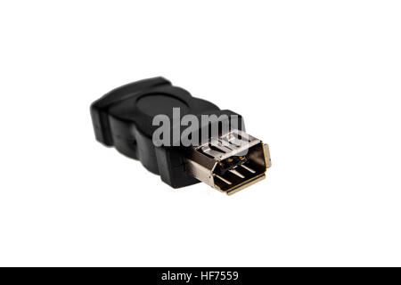 Connecteur firewire femelle pour PC ou MAC Banque D'Images