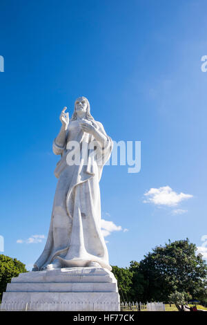 Statue de Cristo dans le Parque Historico Militar Morro Cabana, La Havane, Cuba. Banque D'Images