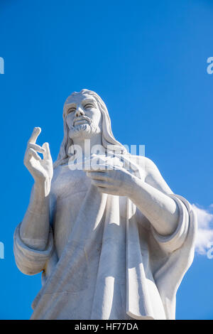 Statue de Cristo dans le Parque Historico Militar Morro Cabana, La Havane, Cuba. Banque D'Images
