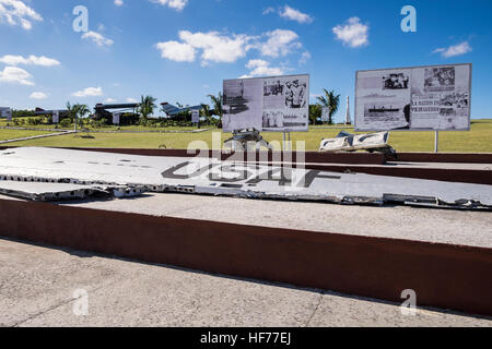 Crise zone expositiva de Octubre, exposition sur la crise des missiles d'octobre, La Havane, Cuba. Banque D'Images