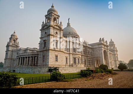 Victoria Memorial monument bâtiment architectural historique et musée à Kolkata, West Bengal, India Banque D'Images