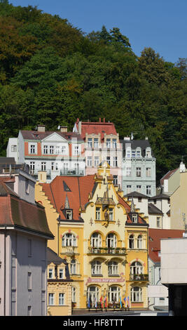 Altbauten, Kurzentrum, Karlsbad, Tschechien, vieux bâtiments, resort center, Karl's baignoire, Tchèquia Banque D'Images
