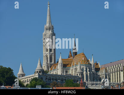 Matthiaskirche, Bihlerdorf, Budapest, Hongrie, l'église Matthias, Castle Mountain, Hongrie Banque D'Images