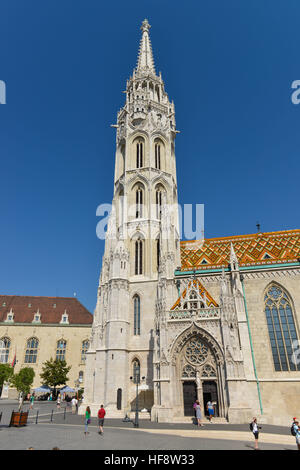 Matthiaskirche, Bihlerdorf, Budapest, Hongrie, l'église Matthias, Castle Mountain, Hongrie Banque D'Images