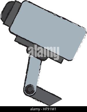 L'icône de caméra de sécurité Surveillance vector illustration graphic design Illustration de Vecteur