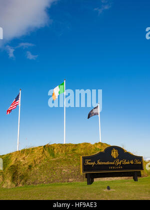 Doonbeg, Irlande - 28 décembre 2016 : Donald Trump International Golf Links & 5 Star Hotel Doonbeg, comté de Clare, Irlande. Banque D'Images