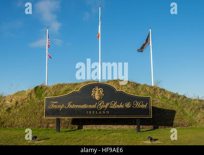 Doonbeg, Irlande - 28 décembre 2016 : Donald Trump International Golf Links & 5 Star Hotel Doonbeg, comté de Clare, Irlande. Banque D'Images