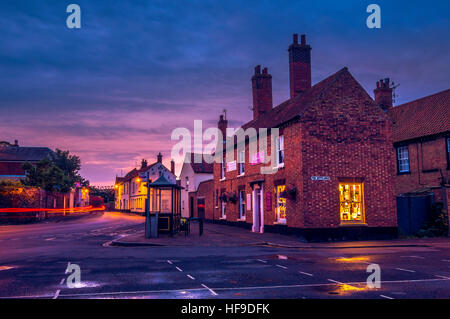 L'aube sur Wells-next-the-Sea. Banque D'Images