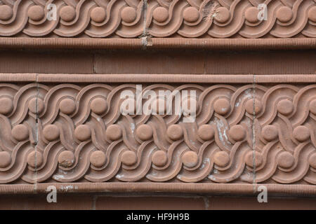 Un gros plan détail de la Marquette Building à Chicago, Illinois. Banque D'Images