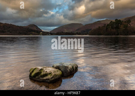 En début de soirée la lumière de Grasmere, Lake District, Cumbria, Royaume-Uni Banque D'Images