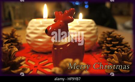 Carte de vœux de Noël Illustration de Vecteur