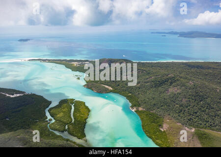 Whitsunday Islands, Whitehaven Beach, Queensland, Australie Banque D'Images