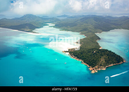 Whitsunday Islands, Whitehaven Beach, Queensland, Australie Banque D'Images