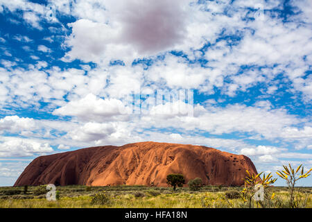 Uluru, Centre Rouge, Territoire du Nord, Australie. Banque D'Images